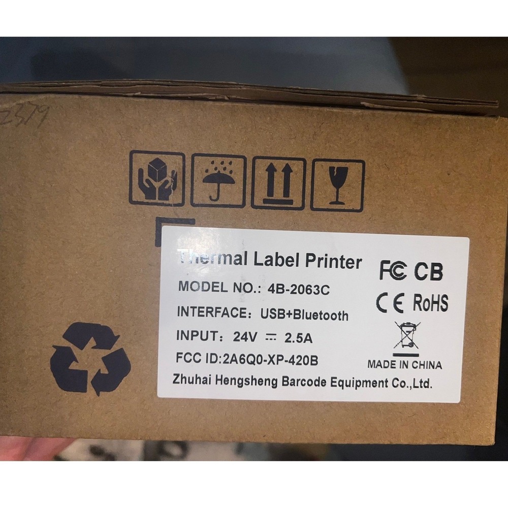 Svantto‎ 4B 2063C Thermal Label Printer USB Bluetooth Barcode Equipment Co Ltd - Picture 3 of 5